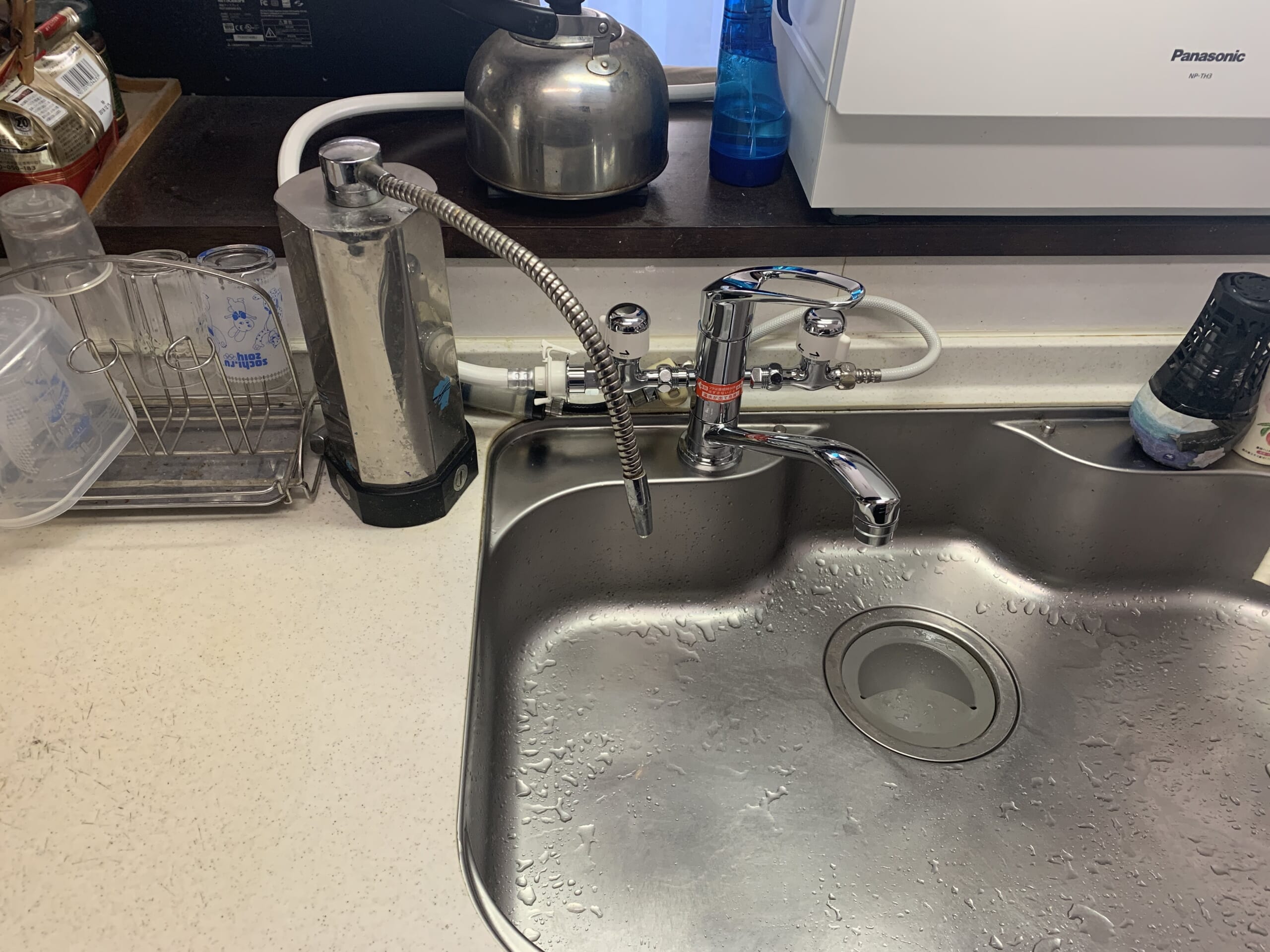 キッチン水栓取替工事