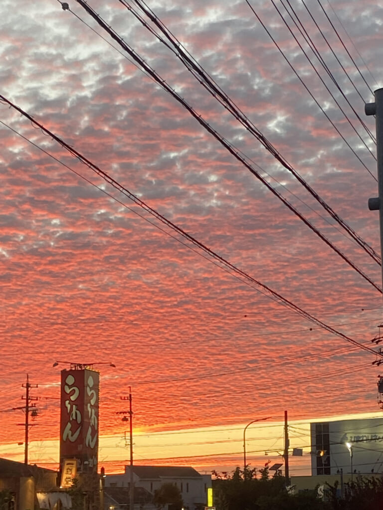 秋の夕陽